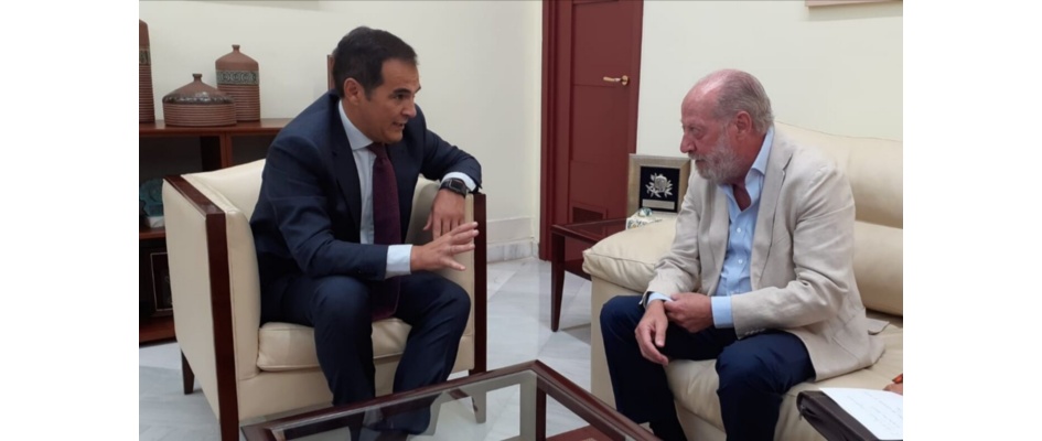 Nieto y Villalobos en la reunion de trabajo